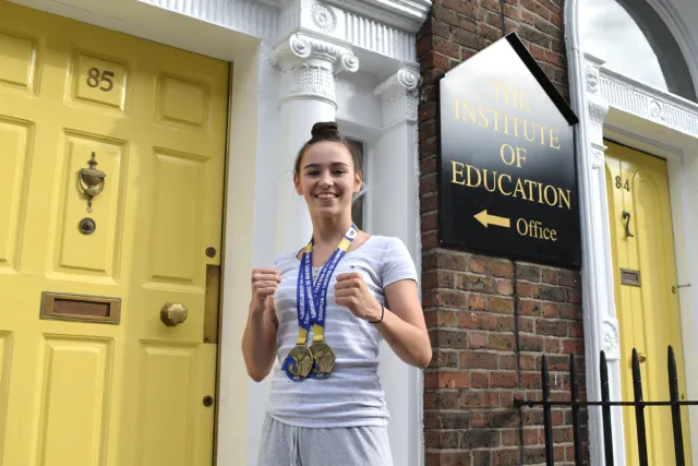 Ciara Fitzsimons with her medal
