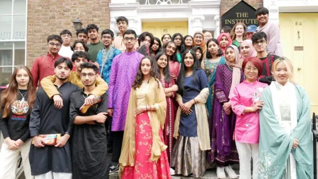 large group of students attending Culture Day