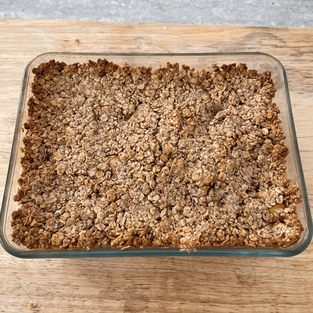 Baked goods in tray