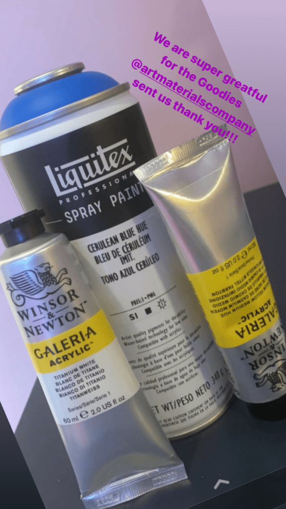 Photo of the paints they are utilising