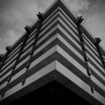 Black and White photograph of a building