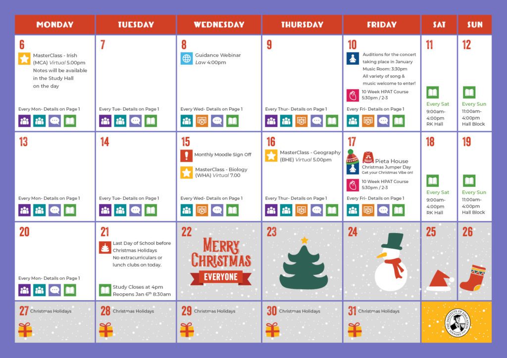 monthly-calendar-december-6th-year2
