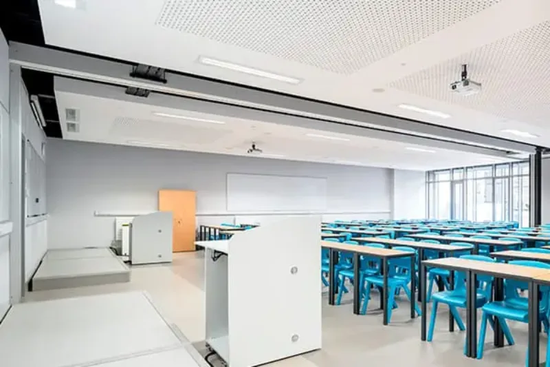 an empty classroom
