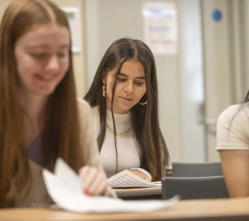 Female Student in Class at The Institute of Education