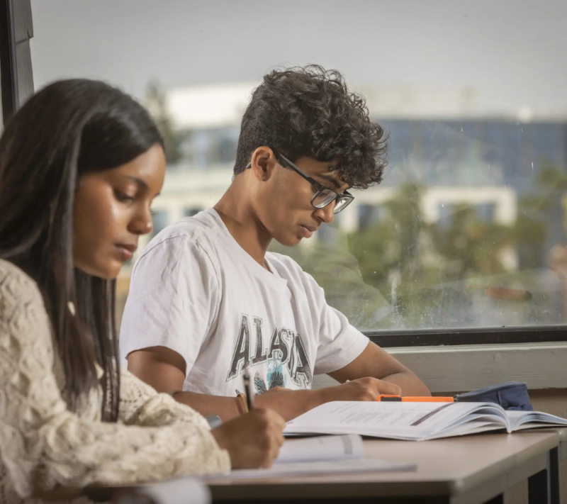 Students in class at The Institute of Education