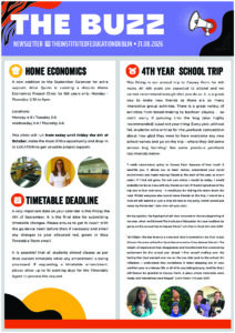 The Buzz Weekly Newsletter Week 2 Page 1