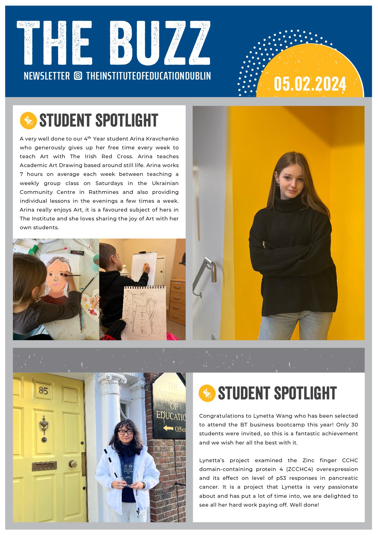 The Buzz Weekly Newsletter Institute of Education