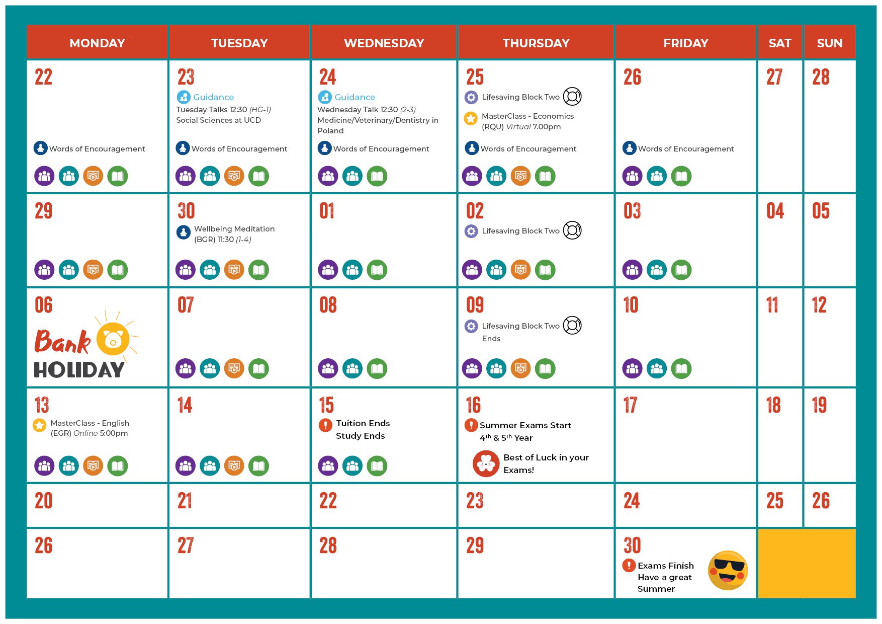 Monthly Calendar