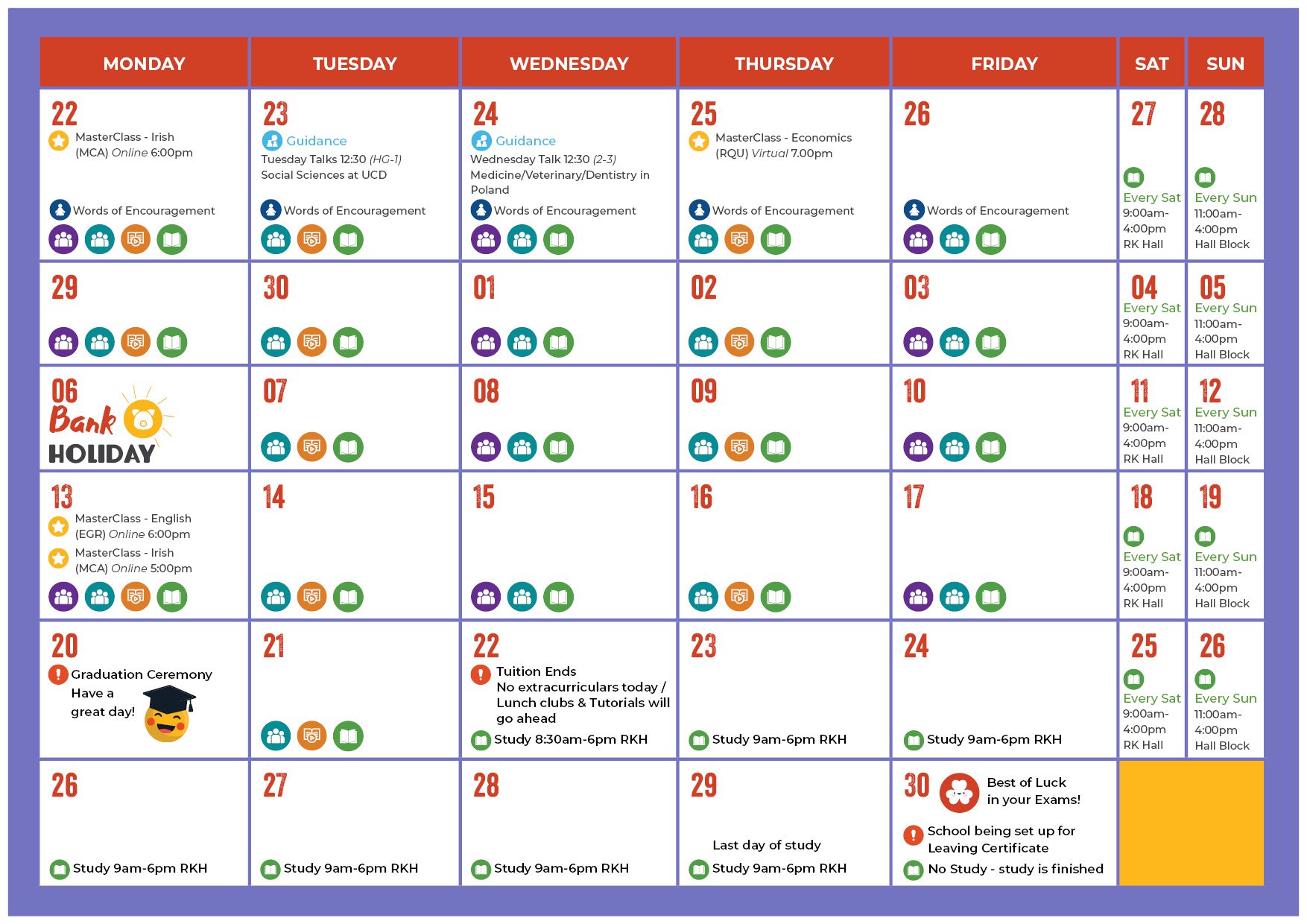 Monthly Calendar