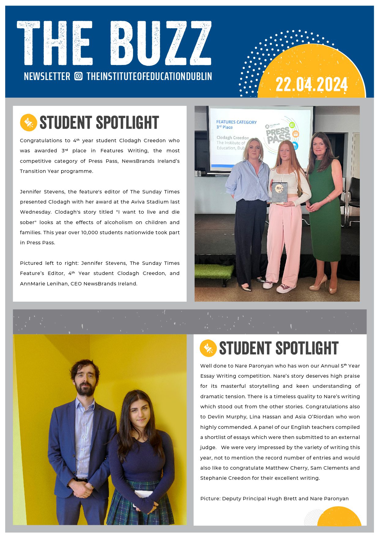Institute of Education Weekly Newsletter 2024 Week 35
