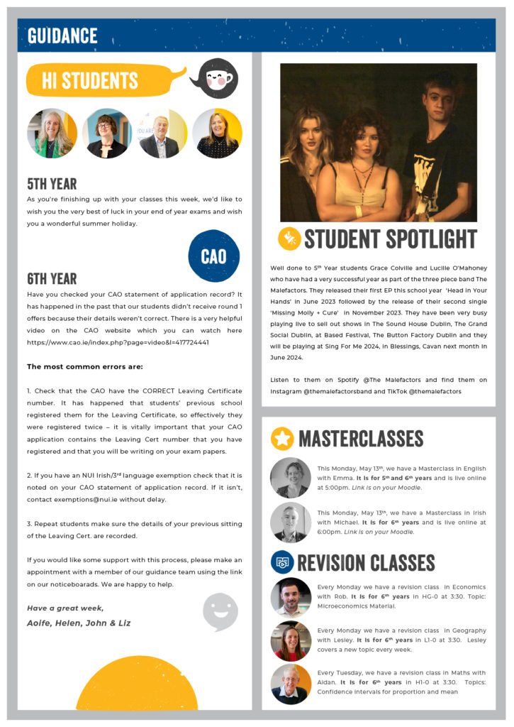 Weekly Newsletter Institute of Education