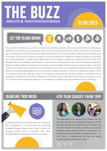 The Buzz Weekly Newsletter 2025/26 Week 2 Page 1