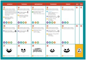 October Monthly Calendar 2025 4th & 5th Year Page 2