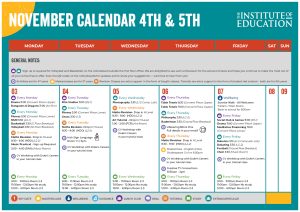 Monthly Calendar November 2025 4th % 5th Year Page 1